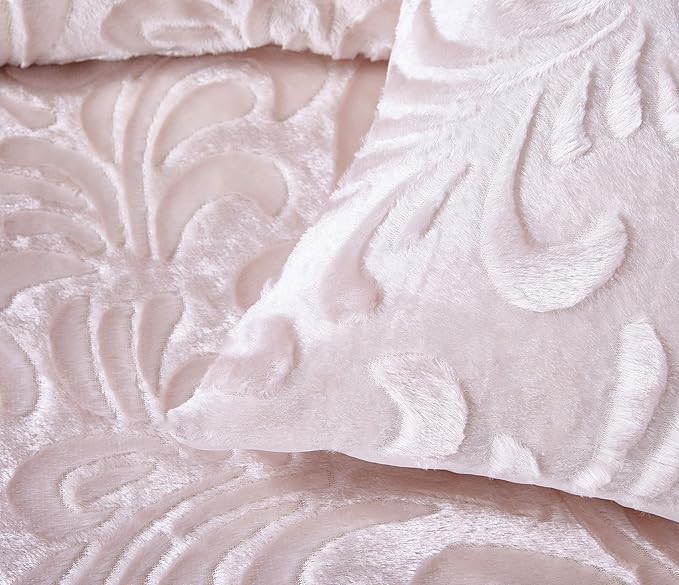 Pressed Velvet Teddy Fleece Duvet Cover Set