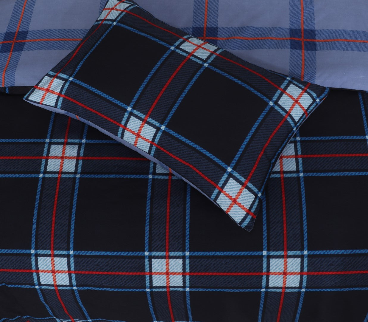 Breathable Microfiber Quilt Duvet Cover Set With Fitted Sheet