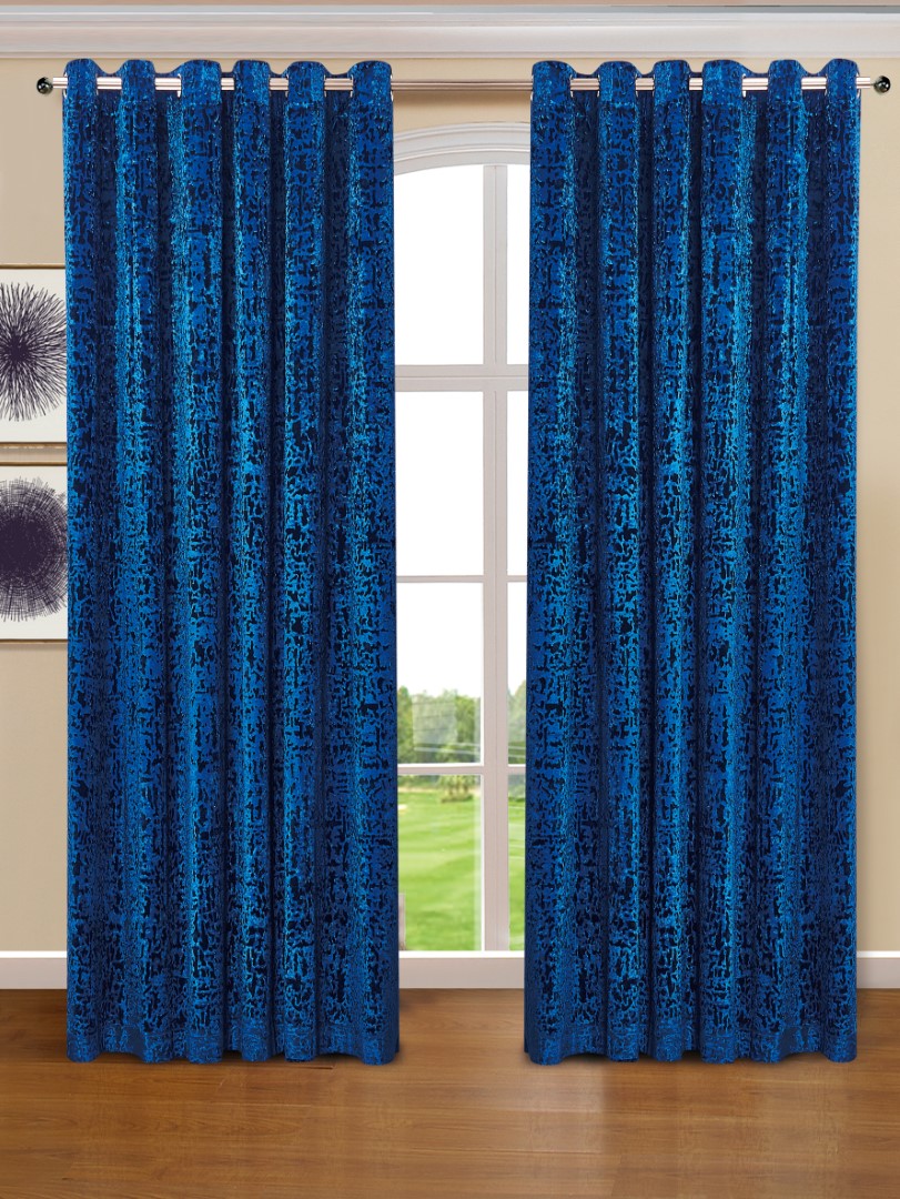 Luxury Ring top Plush Velvet Window Curtains