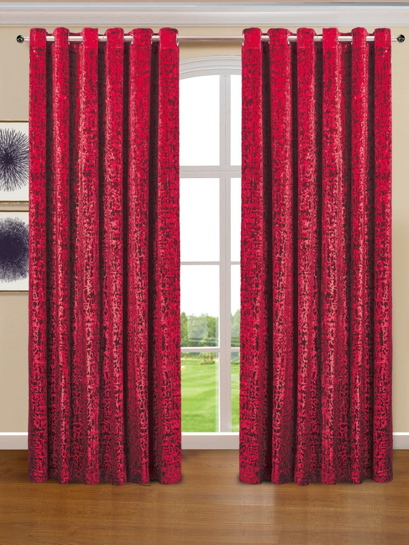 Luxury Ring top Plush Velvet Window Curtains