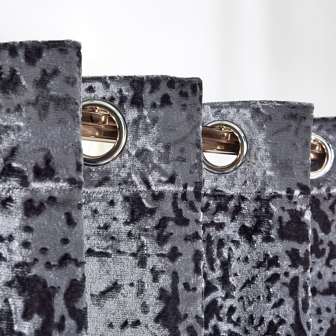 Luxury Ring top Plush Velvet Window Curtains