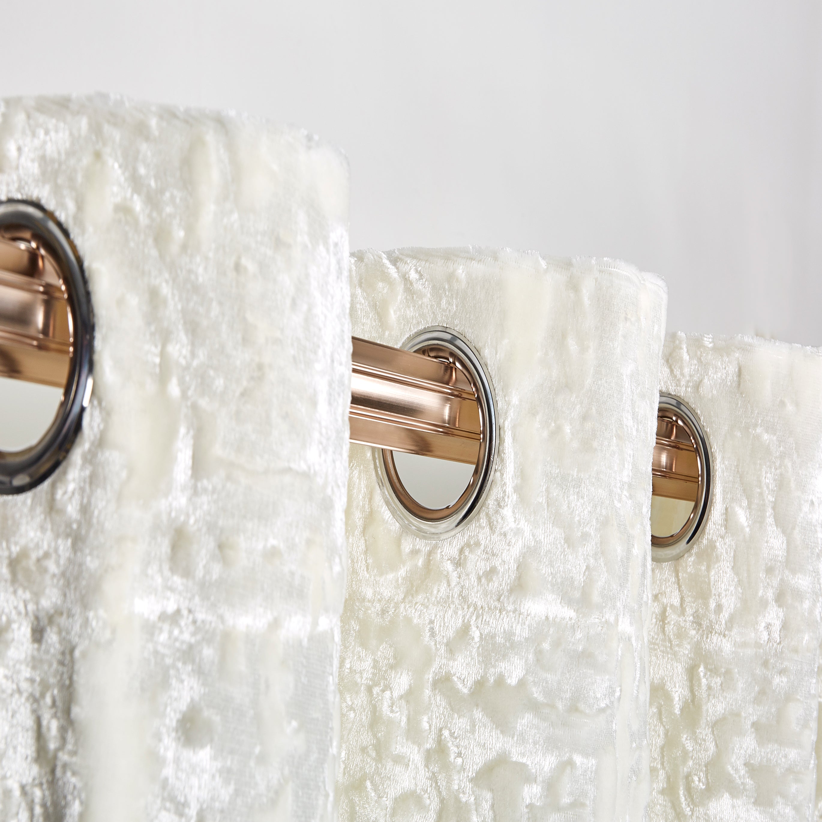 Luxury Ring top Plush Velvet Window Curtains