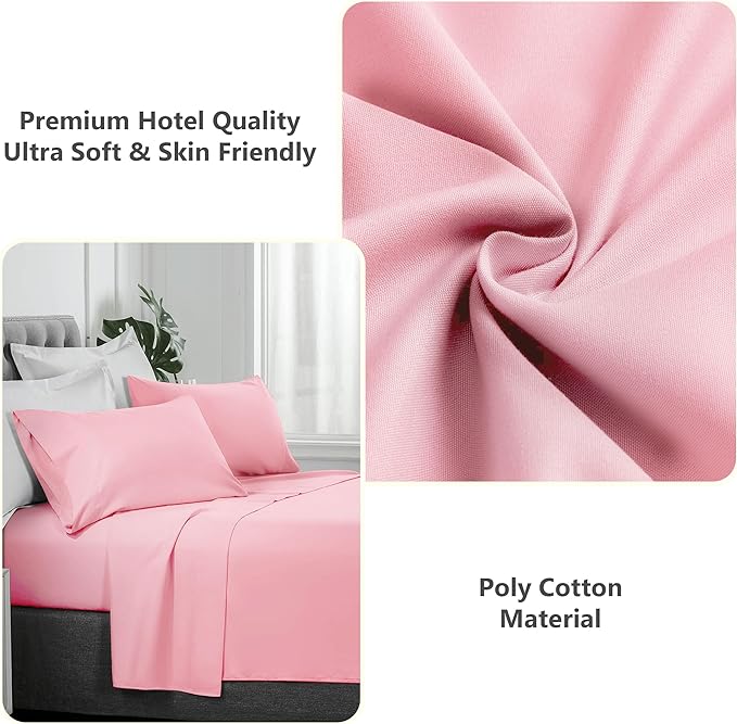 Fade Resistant Breathable Percale Flat Sheet