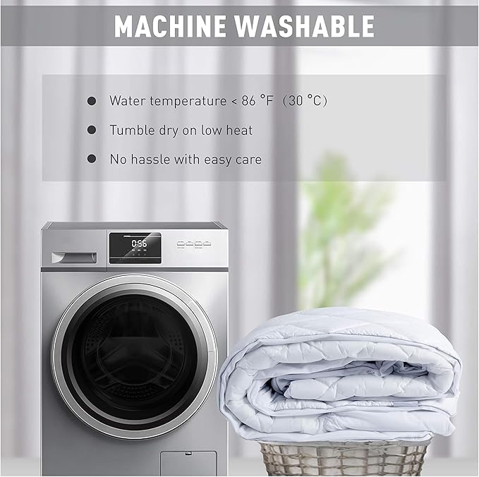 Quilted Fitted Mattress Protector Bedding Mattress Cover Topper Protection Extra Deep Stretches 35Cm