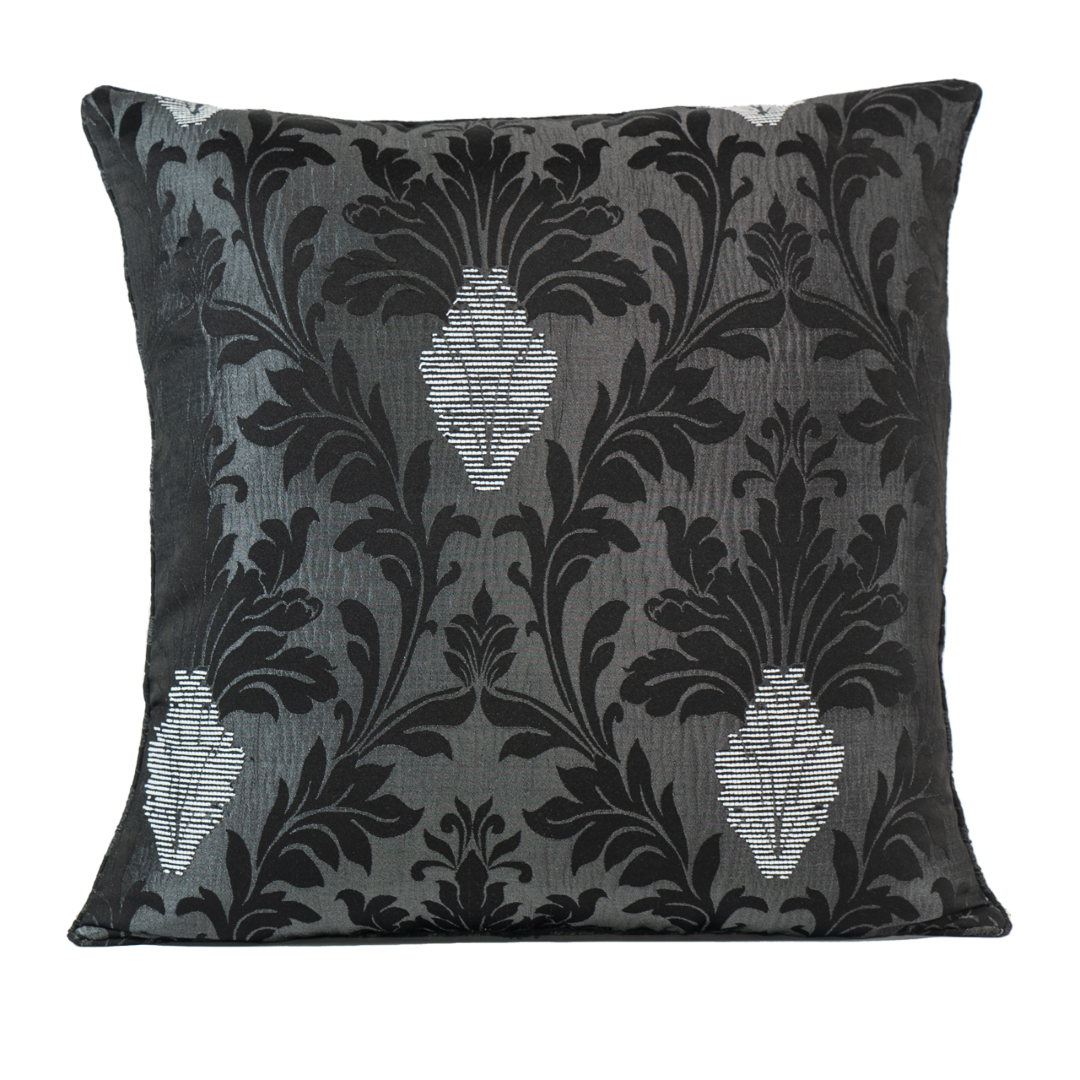 Floral Jacquard Square Sofa Cushion Cover for Bedroom