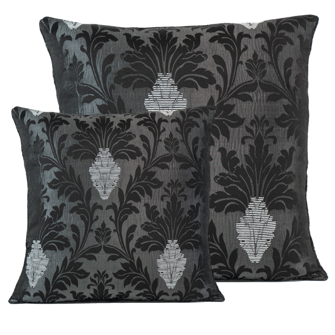 Floral Jacquard Square Sofa Cushion Cover for Bedroom