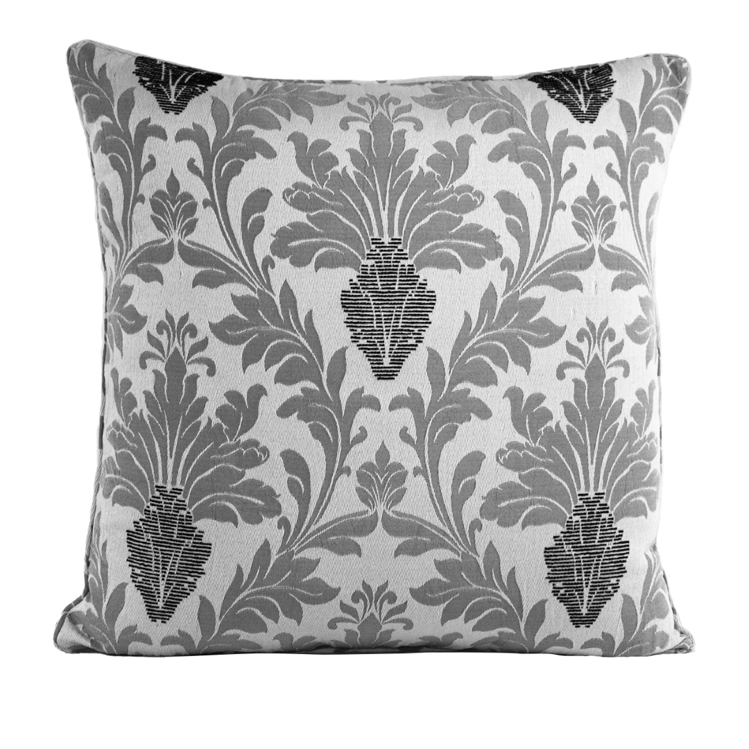 Floral Jacquard Square Sofa Cushion Cover for Bedroom