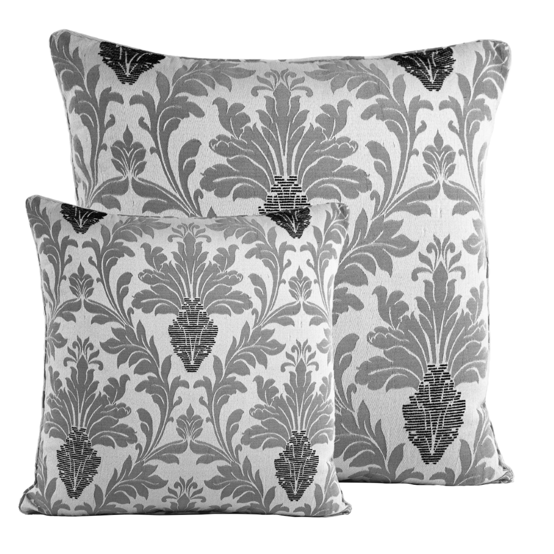 Floral Jacquard Square Sofa Cushion Cover for Bedroom