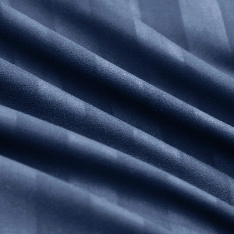 Elastic Edges Breathable Satin Stripe 30 Cm Deep Pocket Fitted Sheet