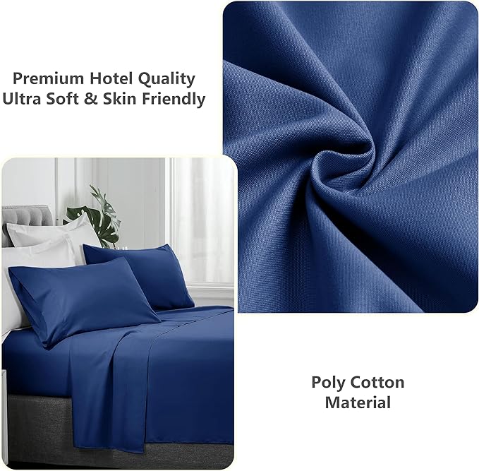 Fade Resistant Breathable Percale Flat Sheet