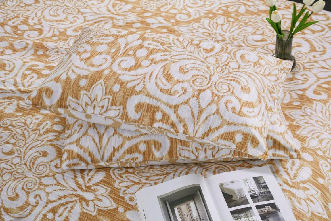 Breathable Microfiber Quilt Duvet Cover Set With Fitted Sheet