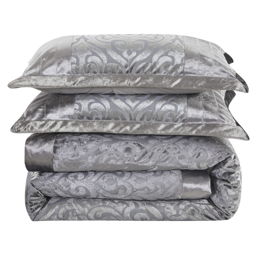 Infinity Jacquard Velvet Bedspread Comforter with Pillow Case
