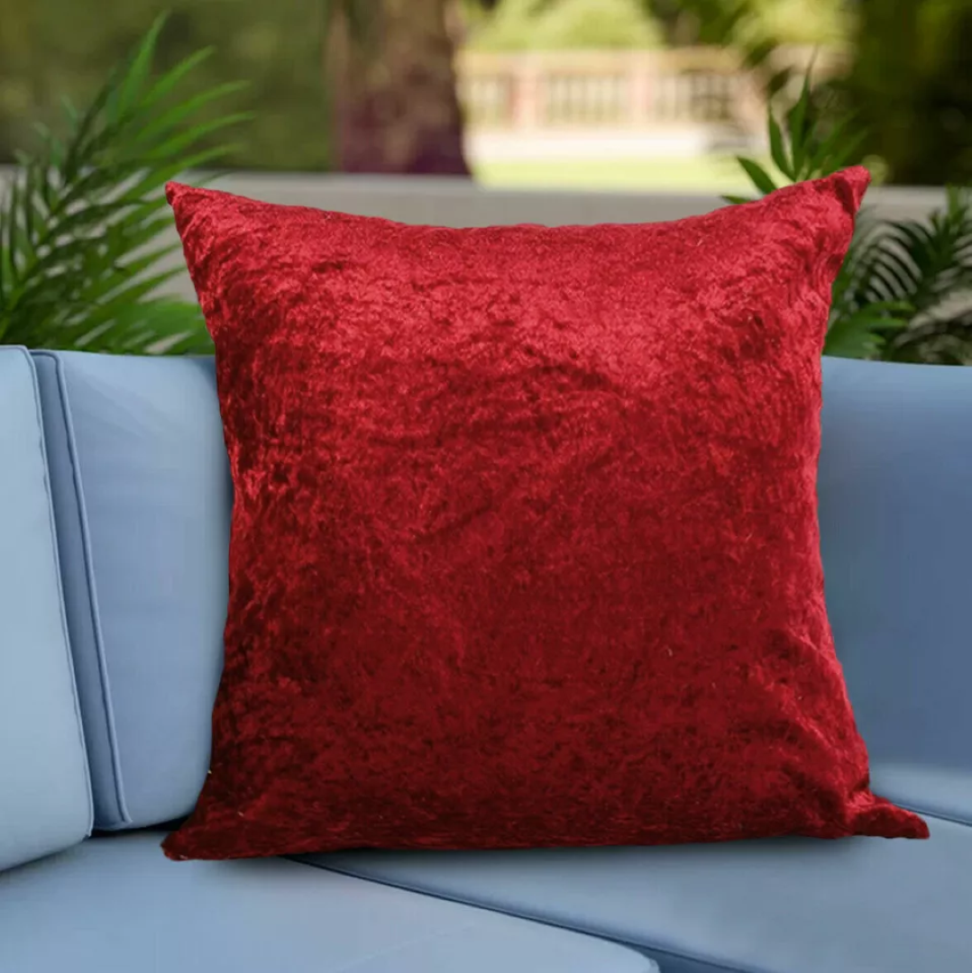 Luxury Style Crushed Velvet Cushion Covers for Bedroom