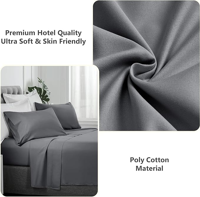Fade Resistant Breathable Percale Flat Sheet