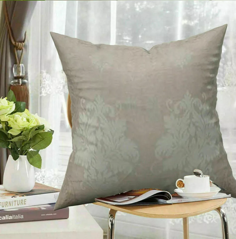 Floral Jacquard Square Sofa Cushion Cover for Bedroom