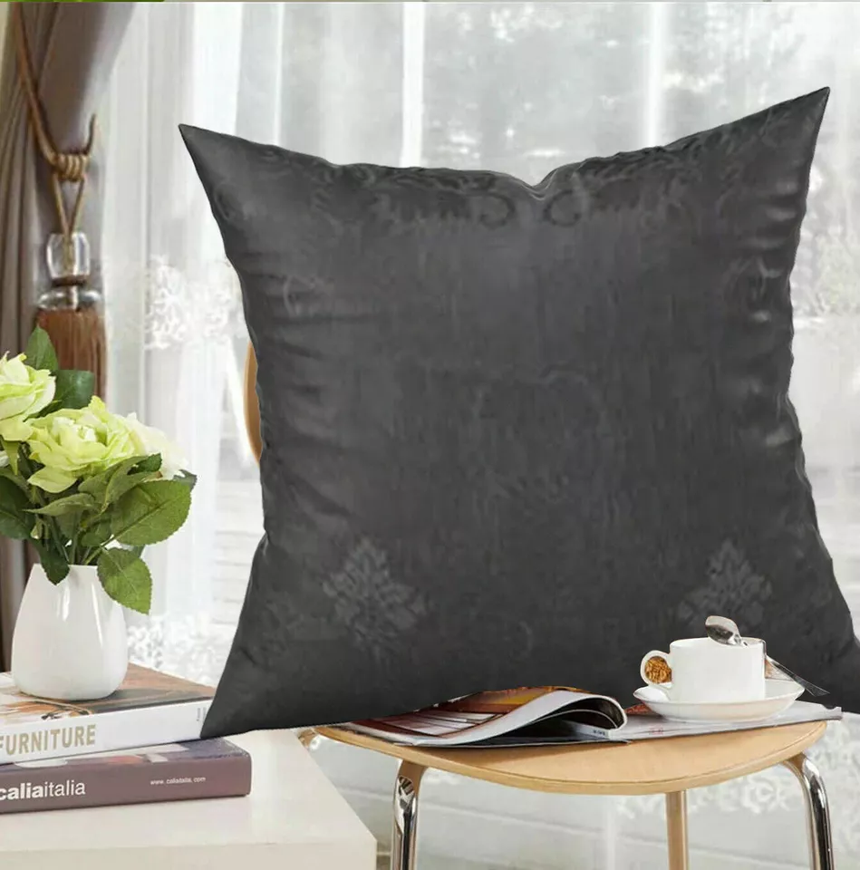 Floral Jacquard Square Sofa Cushion Cover for Bedroom