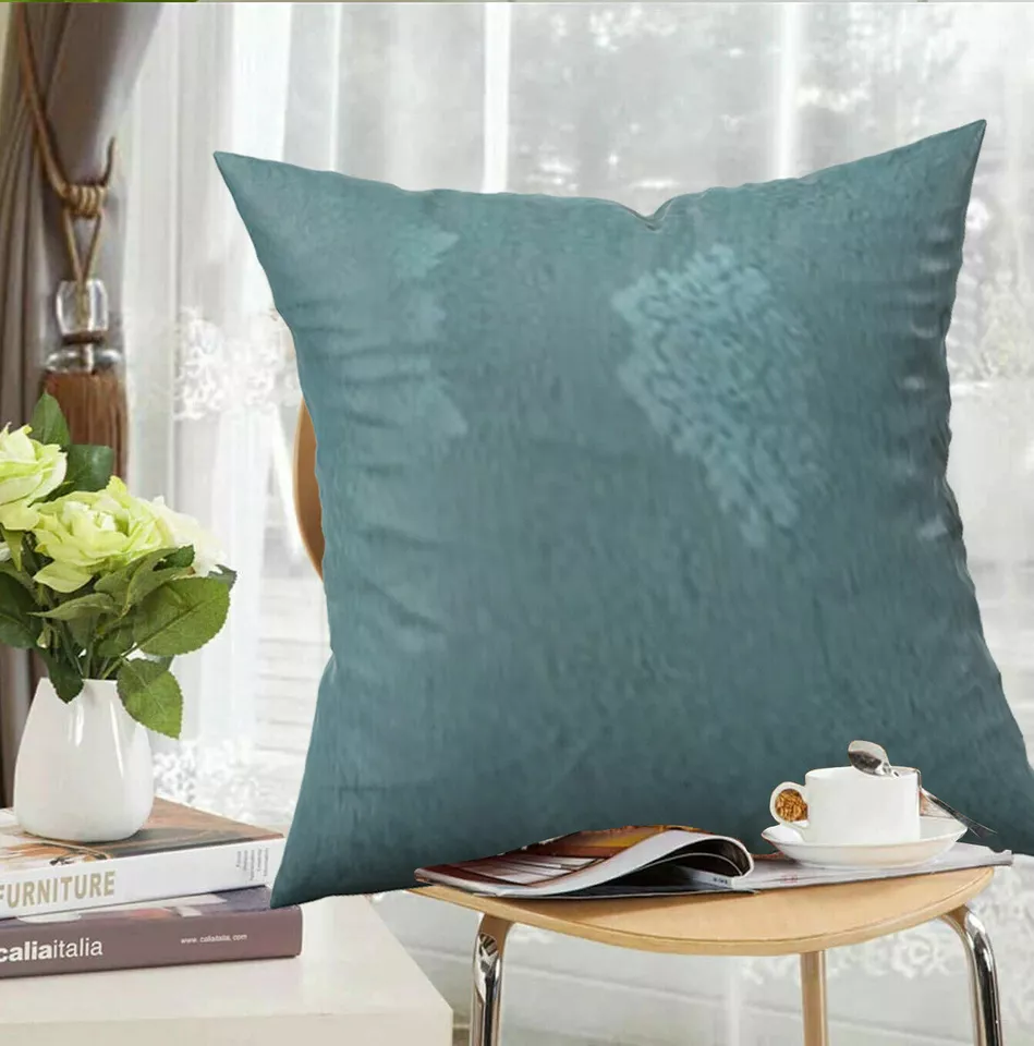 Floral Jacquard Square Sofa Cushion Cover for Bedroom