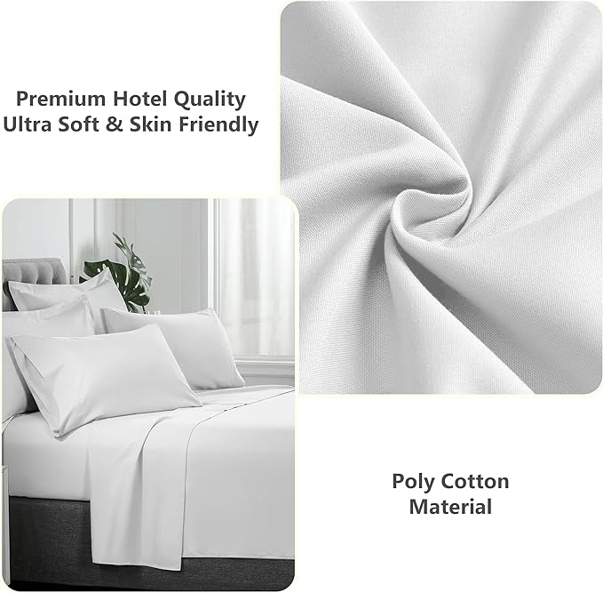 Fade Resistant Breathable Percale Flat Sheet