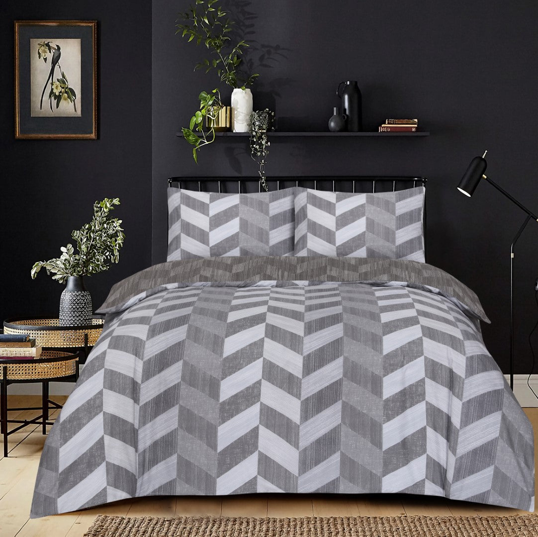 Breathable Microfiber Quilt Duvet Cover Set With Fitted Sheet
