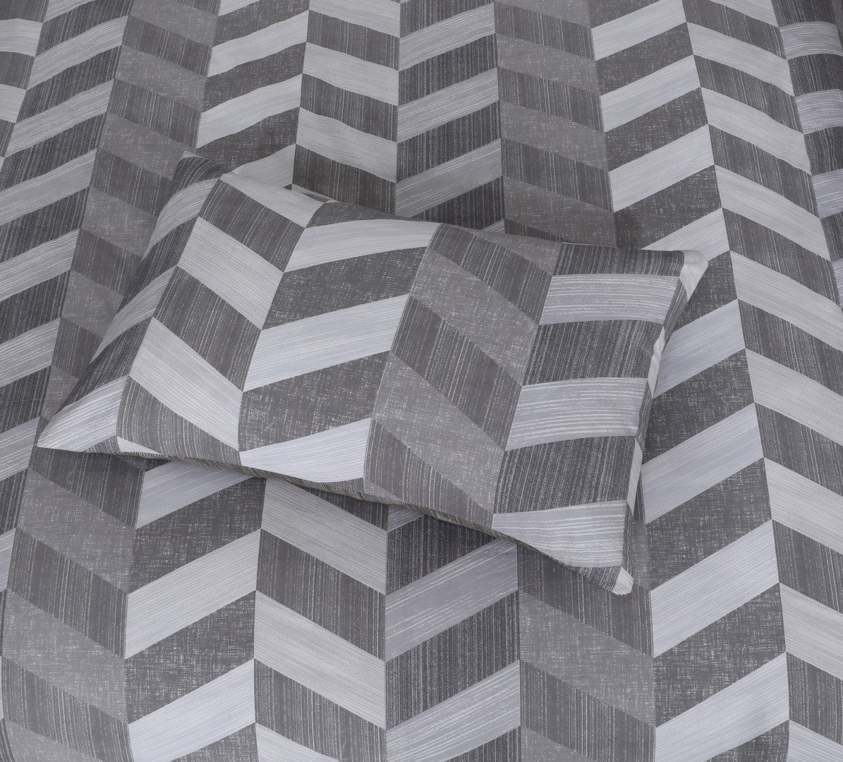 Breathable Microfiber Quilt Duvet Cover Set With Fitted Sheet