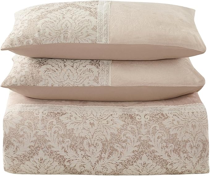 Luxury Jacquard Damask Pattern Charm Duvet Cover Set with Pillowcases