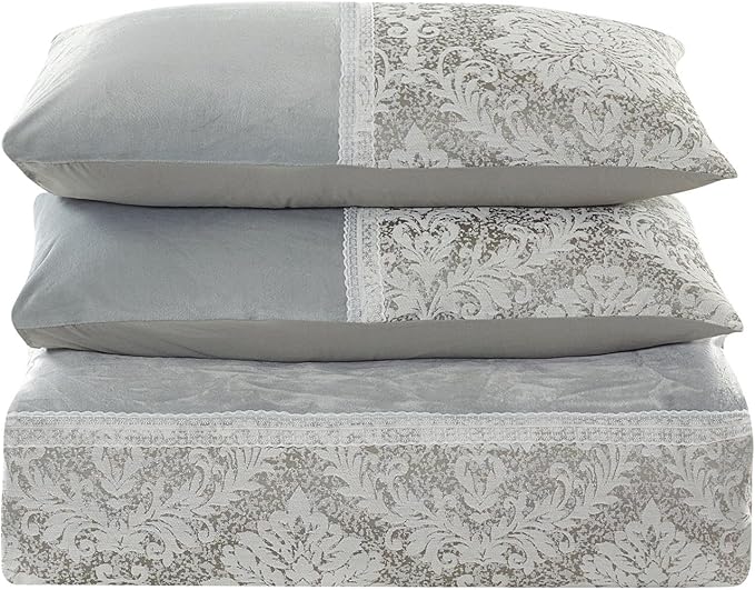 Luxury Jacquard Damask Pattern Charm Duvet Cover Set with Pillowcases