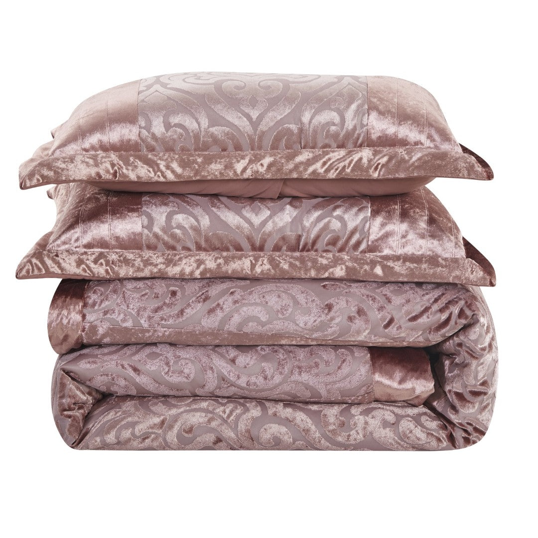 Infinity Jacquard Velvet Bedspread Comforter with Pillow Case