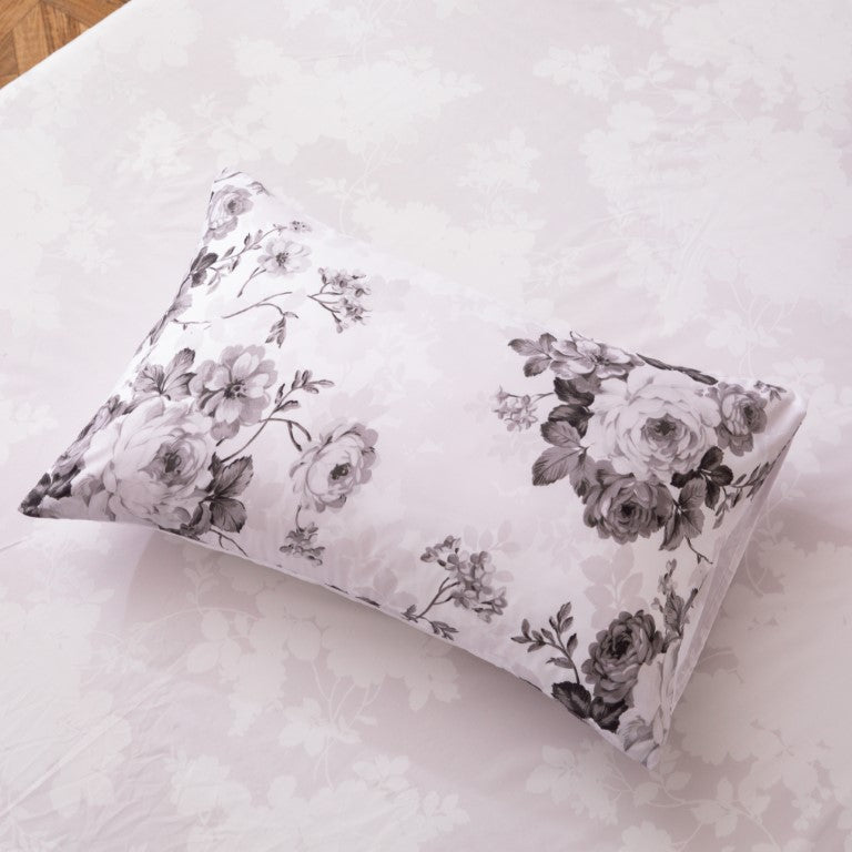 Breathable Cotton Rich Quilt Duvet Cover Set With Fitted Sheet